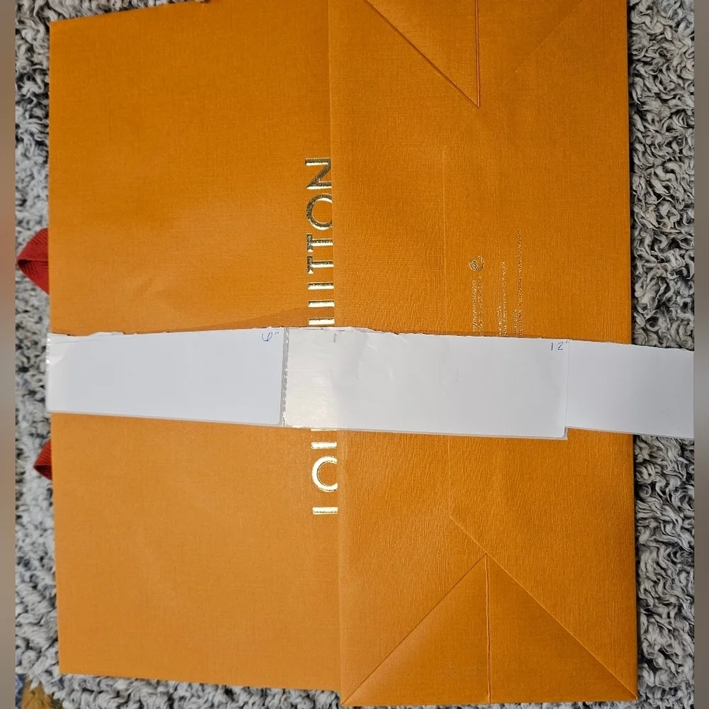 NEW Louis Vuitton Urs Fischer Large Shopping Bag Orange Holographic 16